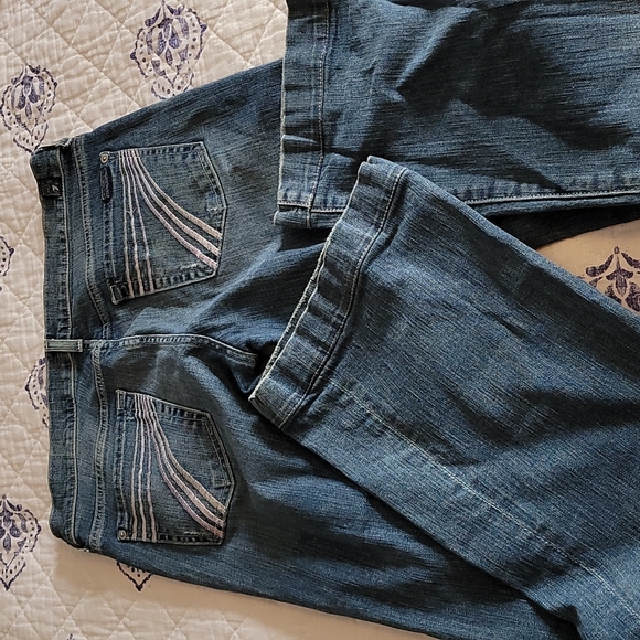 7 for All Mankind Dojo Flare Jeans Sz 31 x 31 - Picture 3 of 7